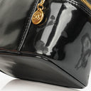 Chanel Black Patent Leather Vanity Case
