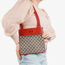 Gucci Röd GG Canvas Axelväska