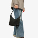 Gucci Hobo Axelväska i GG Canvas och Lackläder Svart