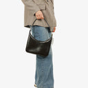 Gucci Brown Leather Shoulder Hobo Bag