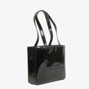 Chanel Vintage Patent Leather CC Tote Shoulder Bag
