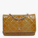 Chanel Patent Quilted Wallet On Chain WOC