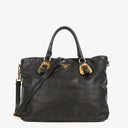 Prada Nero Leather Tote Bag