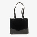 Chanel Vintage Patent Leather CC Tote Shoulder Bag