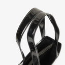 Chanel Vintage Patent Leather CC Tote Shoulder Bag