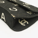 Chanel Black Quilted Canvas Coco ID Chain Bag