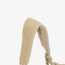 Chanel Beige Lambskin Bubble Quilt Accordion Flap Bag