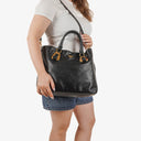 Prada Nero Leather Tote Bag