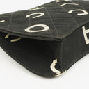 Chanel Black Quilted Canvas Coco ID Chain Bag