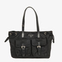 Prada Tessuto Nylon and Leather Tote Bag