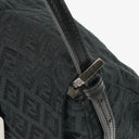 Fendi Black Mamma Baguette Zucchino Shoulder Bag