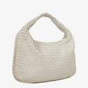 Bottega Veneta Nappa Intrecciato Medium Veneta Hobo White