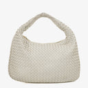 Bottega Veneta Nappa Intrecciato Medium Veneta Hobo White