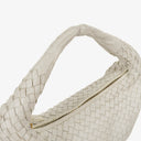 Bottega Veneta Nappa Intrecciato Medium Veneta Hobo White