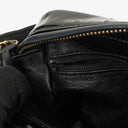 Chanel Vintage Small Camera Tassel Bag In Black Quilted Patent Leather