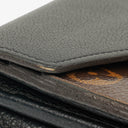 Louis Vuitton Black Leather Monogram Canvas Pallas Wallet