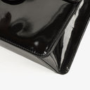 Chanel 2.55 Black Patent Leather Shoulder Bag