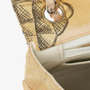 Chanel Printed Canvas Vintage CC Chain Flap Bag
