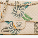 Chanel Printed Canvas Vintage CC Chain Flap Bag