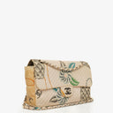 Chanel Printed Canvas Vintage CC Chain Flap Bag