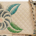 Chanel Printed Canvas Vintage CC Chain Flap Bag