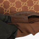 Gucci Brown Monogram Canvas and Leather Hobo Shoulder Bag