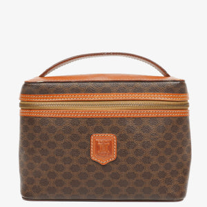 Celine Brown Macadam Vanity Handbag