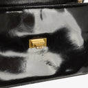 Chanel 2.55 Black Patent Leather Shoulder Bag
