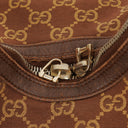 Gucci Brown Monogram Canvas and Leather Hobo Shoulder Bag