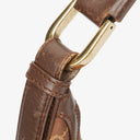 Gucci Brown Monogram Canvas and Leather Hobo Shoulder Bag