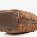 Gucci Brown Monogram Canvas and Leather Hobo Shoulder Bag