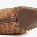 Gucci Brown Monogram Canvas and Leather Hobo Shoulder Bag