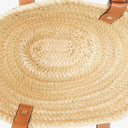Loewe Neutral/Brown Raffia Basket Bag