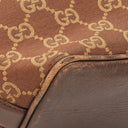 Gucci Brown Monogram Canvas and Leather Hobo Shoulder Bag