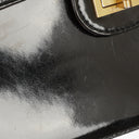 Chanel 2.55 Black Patent Leather Shoulder Bag