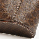 Celine Brown Macadam Vanity Handbag