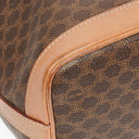Celine Vintage Macadam Brown Drawstring Bucket Bag