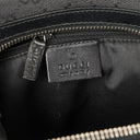 Gucci Black GG Canvas Shoulder Hobo Bag
