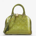 Louis Vuitton Alma BB Givre Monogram Vernis Leather Bag