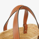 Loewe Neutral/Brown Raffia Basket Bag