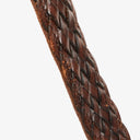 Gucci Brown Woven Leather Bamboo Top Handle Bag