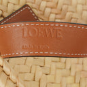 Loewe Neutral/Brown Raffia Basket Bag