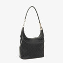 Gucci Black GG Canvas Shoulder Hobo Bag