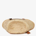Loewe Neutral/Brown Raffia Basket Bag