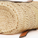Loewe Neutral/Brown Raffia Basket Bag
