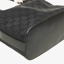 Gucci Black GG Canvas Shoulder Hobo Bag