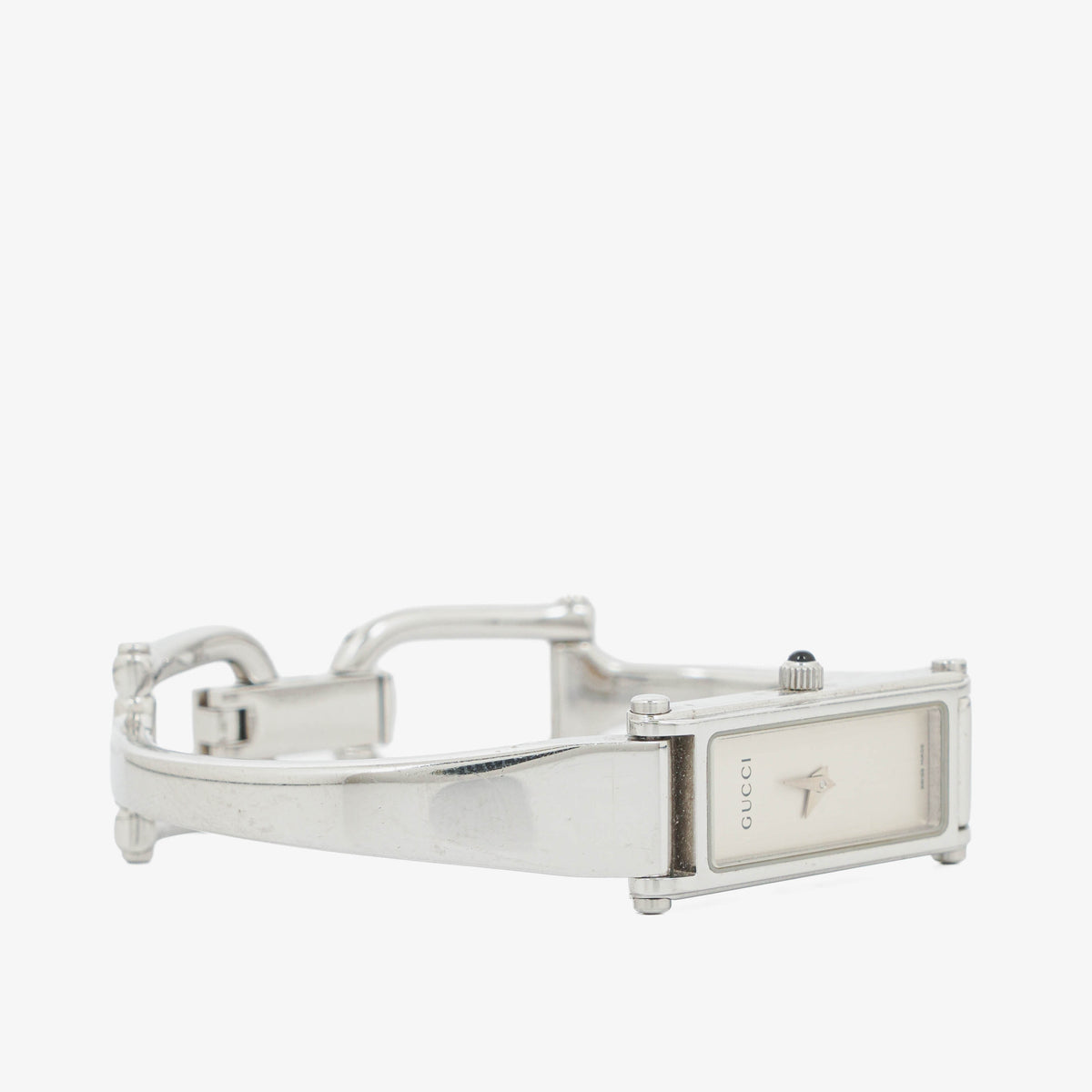 Gucci 1500L Rectangular Stainless Steel Watch