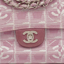 Chanel Pink Travel Line Chocolate Bar Single Flap Bag