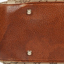 Gucci Bamboo Top Handle Beige GG Canvas Bag