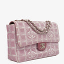 Chanel Pink Travel Line Chocolate Bar Single Flap Bag